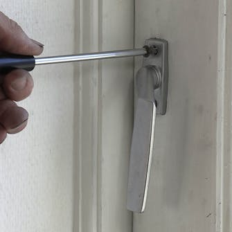 Terrassedør håndtag i stykker Terrassedør håndtag i stykker